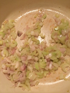 Sauteed onion and celery