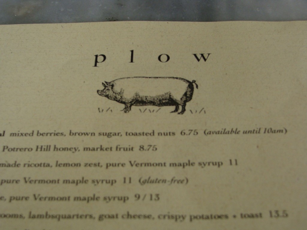 Ess Eff Brunch #1: At Plow